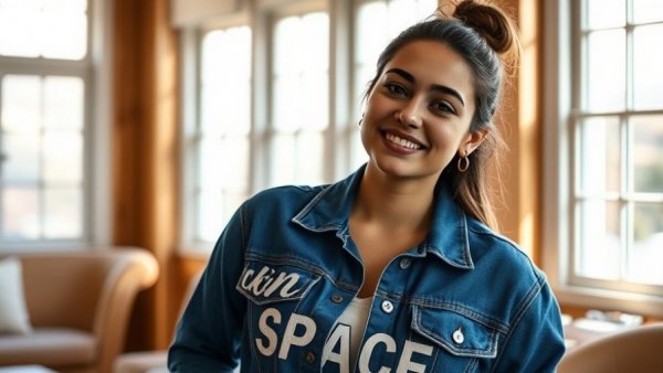 Confident woman in cozy space highlighting inclusion for disabled professionals.