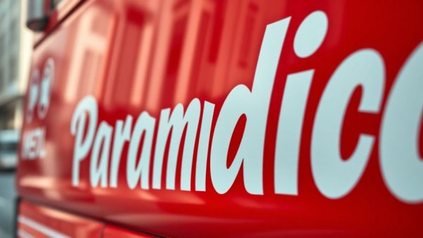 San Diego breaking news: Close-up of paramedic vehicle.