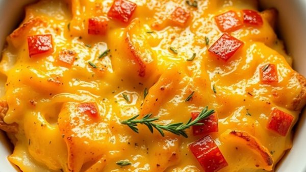 Julia Child's Cheesy Baked Potatoes with golden cheese and thyme.