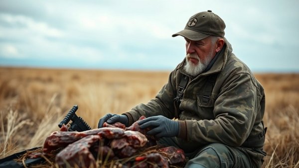 Tribes culling buffalo for food during shutdown in grassy field.