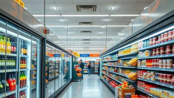 Long Beach Self-Checkout Changes: modern grocery store with covered machines