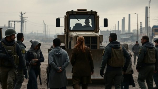 Military presence confronts civilians in West Bank amid Israel war crime allegations.