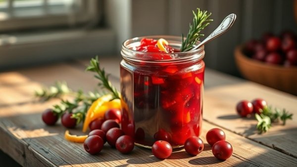 Easy homemade cranberry sauce recipe with orange zest.