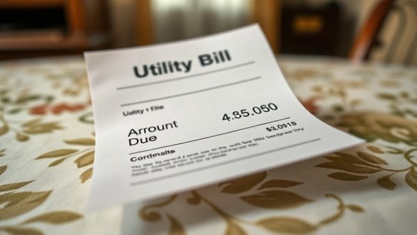 Close-up of California utility bill highlighting electricity rates.