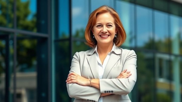 Confident woman smiling outdoors, Armida Colmenares-Stafford Fernando Award.