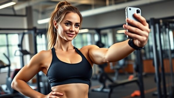 Ekin-Su's fitness transformation showcased with a gym selfie and stylish outfit.