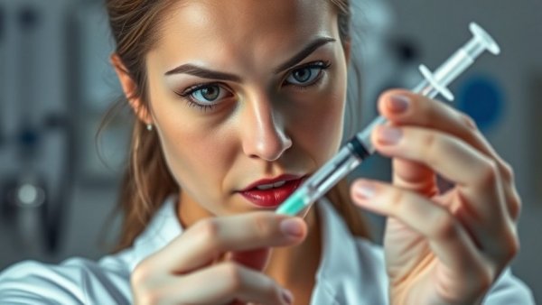 Focused nurse preparing syringe, depicting challenges in nursing education, Trump student loan cap effects