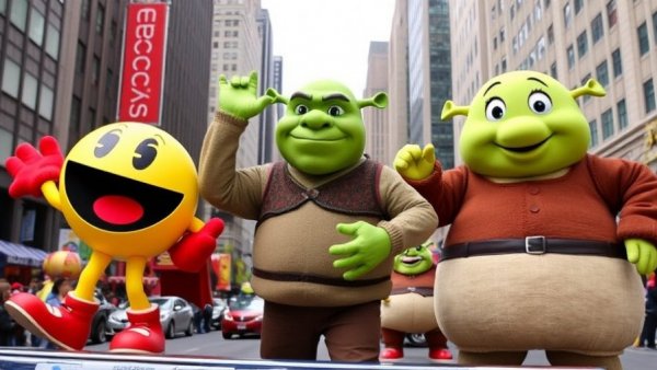 Macy's Thanksgiving Day Parade brings Pac-Man, Shrek and Labubu to New York City