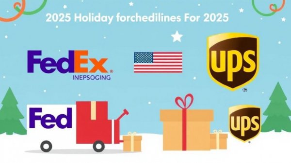 2025 holiday shipping deadlines for FedEx, USPS and UPS