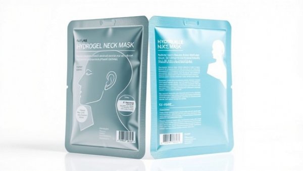 StriVectin Hydrogel Neck Mask packaging showing benefits.