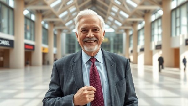 Bob Foster Long Beach Mayor Legacy at civic center, smiling confidently.