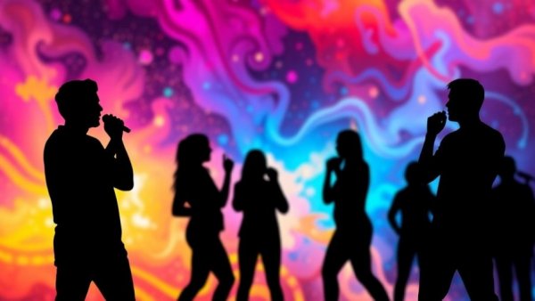 Two figures silhouetted in vibrant colors, illustrating active listening benefits.