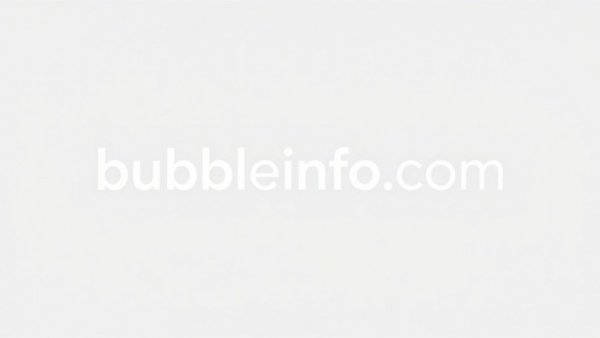 Minimal logo with text bubbleinfo.com