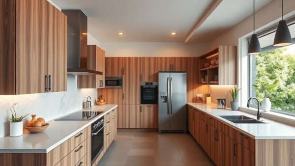 Fresno home kitchen remodel with modern design and appliances.