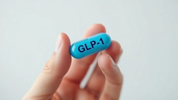 Close-up of a GLP-1 weight loss pill focused on muscle preservation.