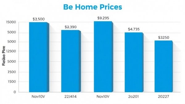 Bar chart of Fresno median home prices for California home sales analysis