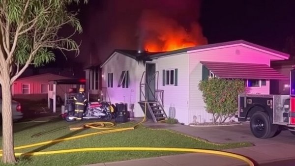 2 dead, 3 hospitalized after mobile home fire in Murrieta