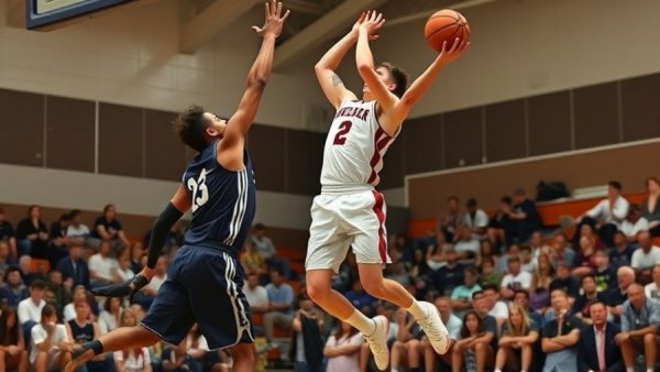 Exciting moment from Corona del Mar boys basketball game, players in action.