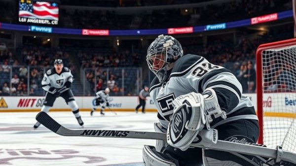 Los Angeles Kings goalie focuses on saving puck during recent game struggles.