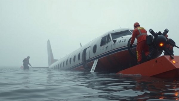 Mexican Navy medical flight crash rescue in Texas waters.