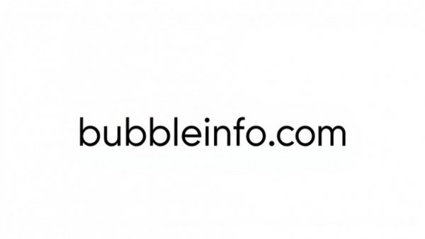 Elegant logo design for bubbleinfo.com in modern style