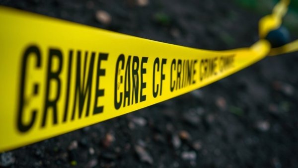 Close-up of crime scene tape in San Jose crime news.