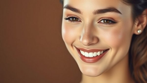 Young woman with radiant skin smiling, highlighting injectable moisturizer benefits.