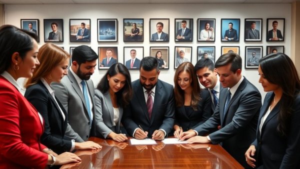 Gavin Newsom and team during wildfire crisis signing ceremony.
