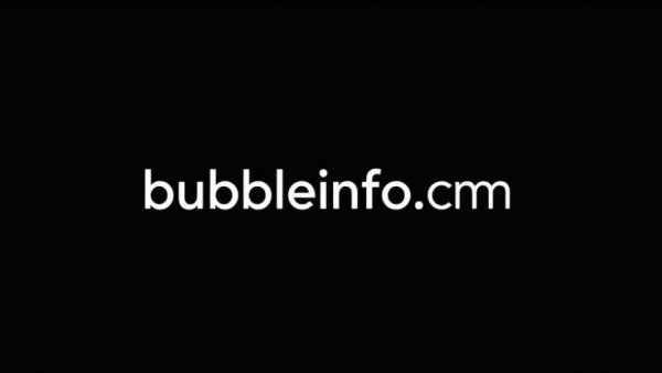 Minimalist white text logo 'bubbleinfo.com' on black background.