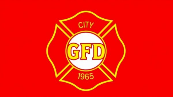 City of Green Division of Fire logo in red and gold.