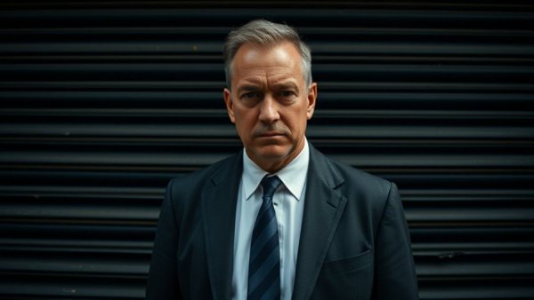 Stark portrait of a man for Border Patrol Documentary HBO.