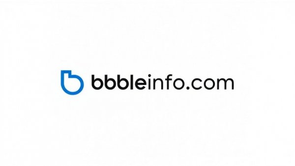 Bubbleinfo.com minimalist logo design.