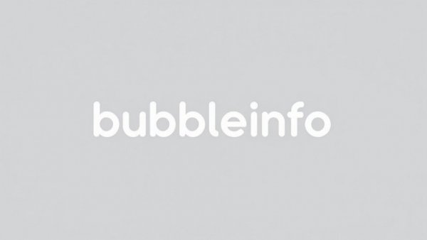 Minimalist 'bubbleinfo.com' logo, representing sleek design.