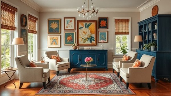 Reviving the Breakfast Room with elegant decor and plush chairs.