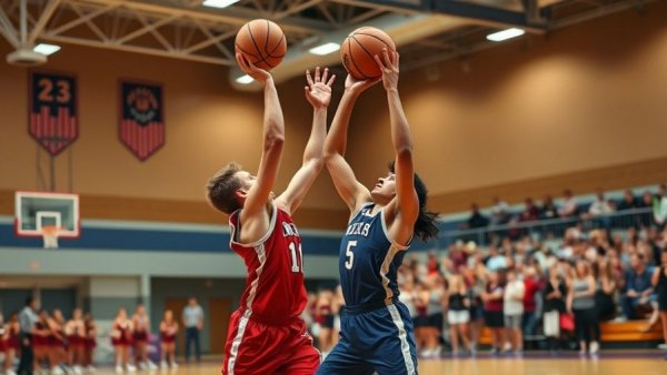 High school basketball players in action at San Jose game.