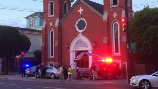 Multiple people hurt after car crashes into occupied church in San Francisco