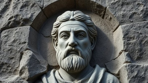 Abstract stone carving symbolizing MLK’s Legacy of Nonviolent Protest.