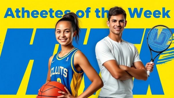 UCU Athletes of the Week: basketball and tennis players posing confidently.