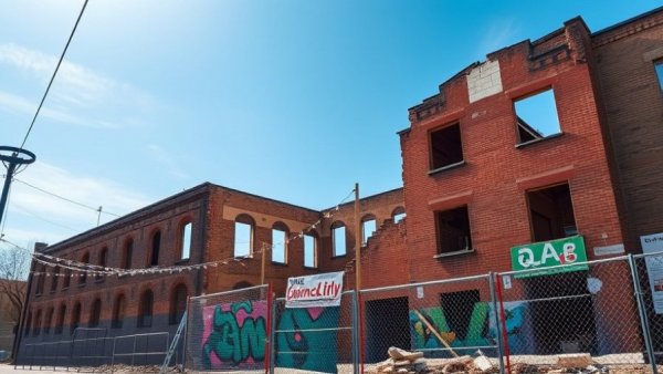 Altadena small business recovery site under reconstruction.