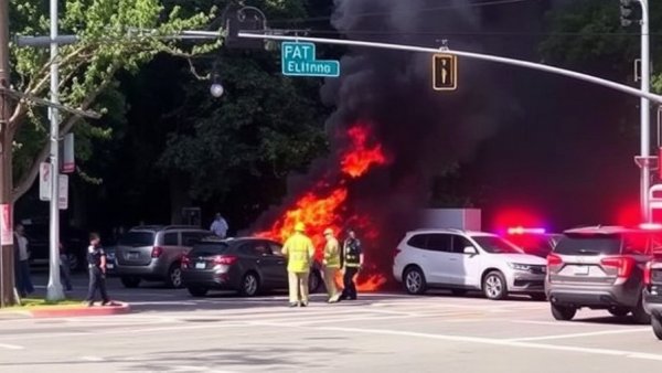 Crews put out fire involving multiple vehicles near downtown San Jose