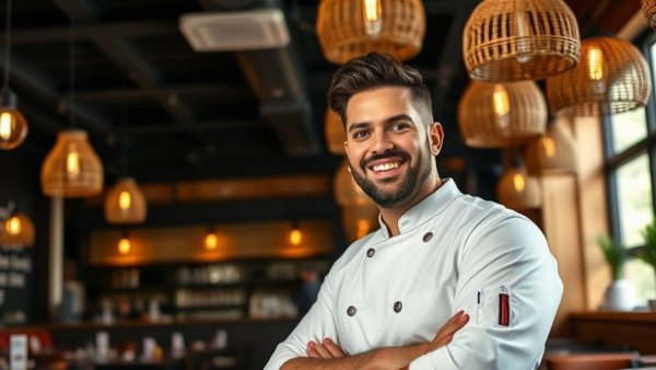 Chef in restaurant smiling warmly, James Beard Award 2026 semifinalists.