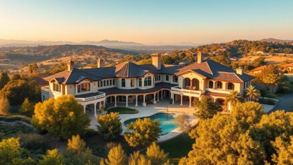 Luxury real estate opportunities in Rancho Santa Fe with stylish villa.