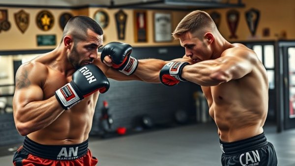 Chase Mann MMA transformation: fighter training with focus and skill in the gym.
