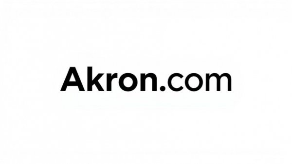 Akron.com logo on white background.