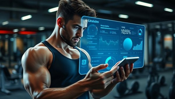 Analyzing underrated strength exercises with holographic tech in gym.