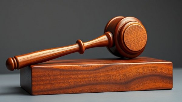 Close-up of a gavel resting on a block, symbolizing NCAA and NBA integration.