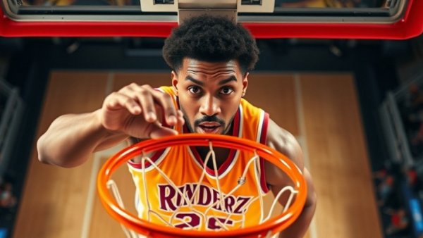 Dynamic dunk capturing Zubac's performance recovery.