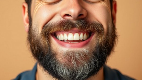 Smiling man showing warmth and openness, relationship commitment.