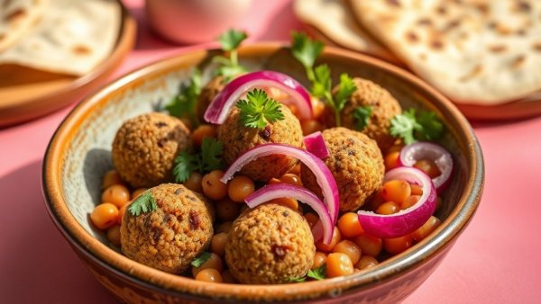 Colorful Mediterranean dish for seasonal recipes to cook in February.