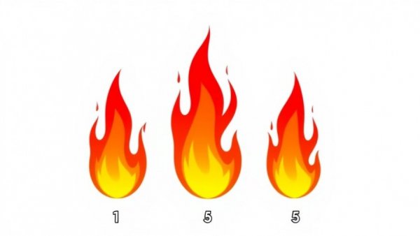 Intensity level flames for 20 Minute HIIT Workout at Home.